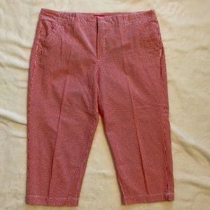 Pappagallo seersucker capris sz 16